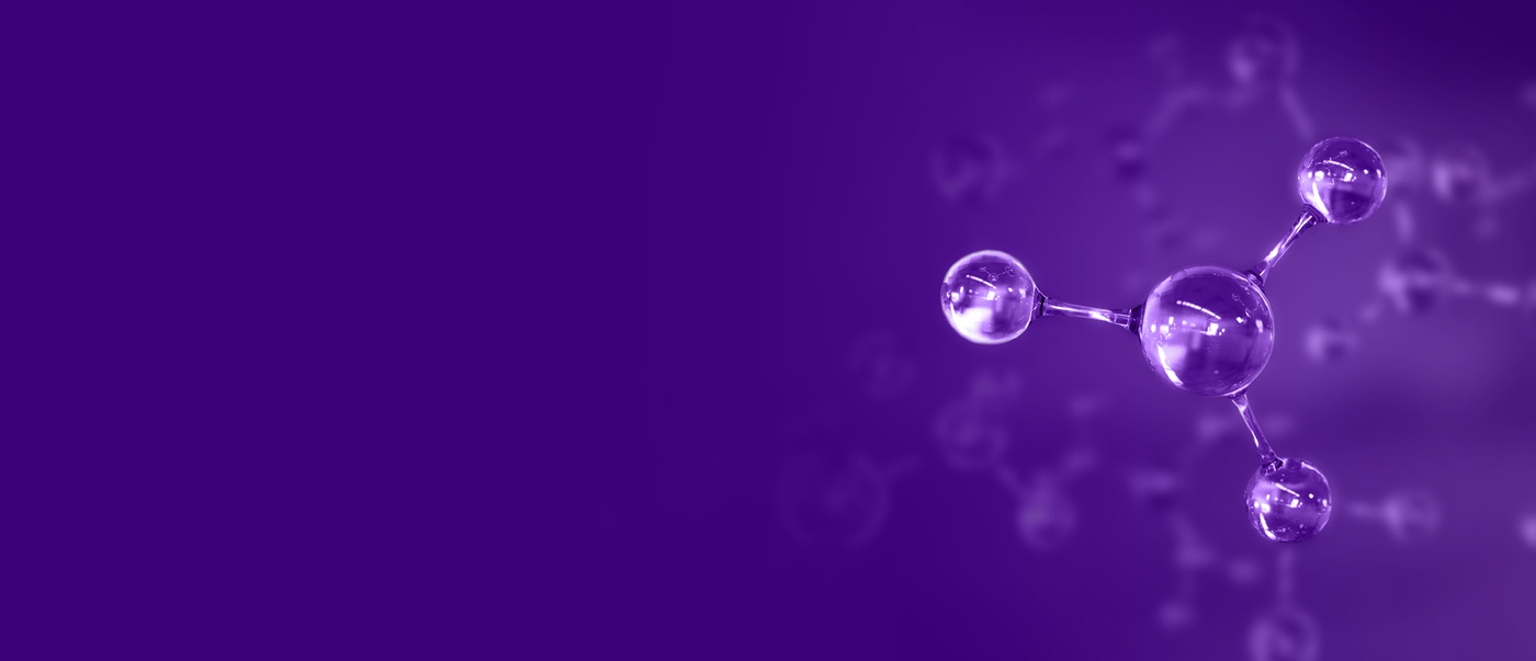 purple molecule design